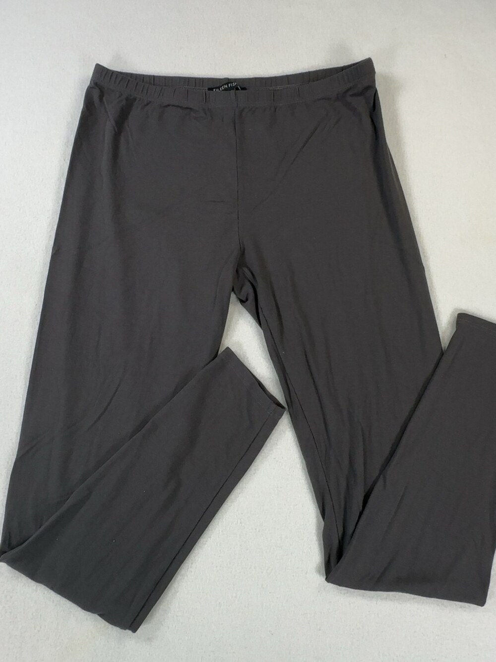 Eileen Fisher Leggings Viscose Stretch Charcoal Gray Women's Size Small